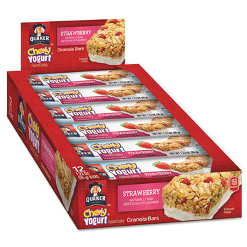 Quaker® Chewy Yogurt Granola Bars, 1.23 Oz Bar, Strawberry, 12-box freeshipping - TVN Wholesale